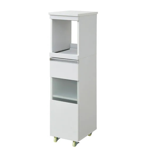 JKプラン キッチン 隙間収納 ラック 幅30 奥行39.5 高さ127 FKC-0003-WH ホワイト