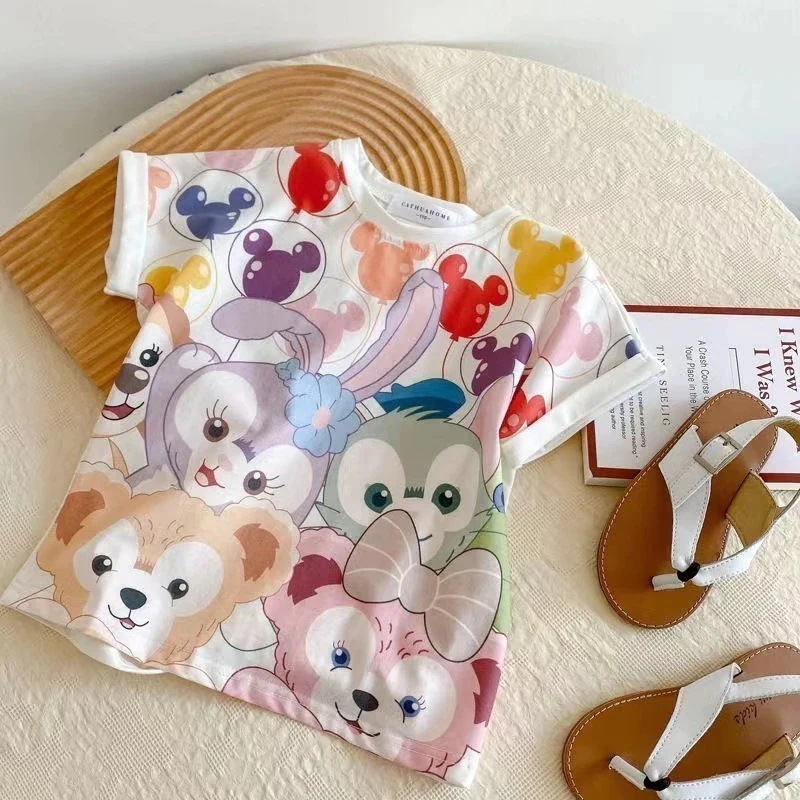 かわいい リーナベル 子供服 半袖 Tシャツ トップス キッズ 通学着 通園着 男女兼用 リーナベル上着