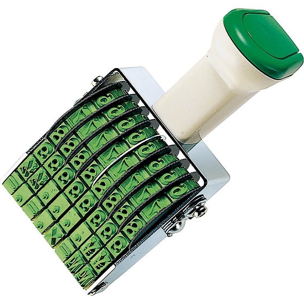 （まとめ買い）回転印 欧文数字 明朝体 2号（8連） IS-2-8 [x3]