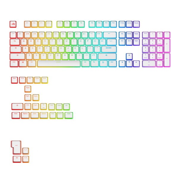 GLO-KB-ACC-KC-GPBT-AURA-WHT-US ホワイト キーキャップ