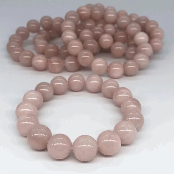 ブレスレット レディースアクセサリー アクセサリー ファッション ピンクオパール 天然石 12mm