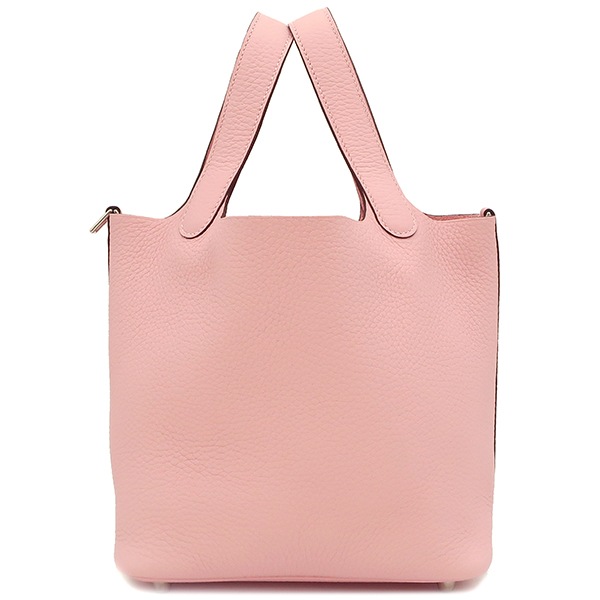 エルメス HERMES ハンドバッグ ピコタンロックPM トリヨンクレマンス ローズサクラ シルバー金具 新品 未使用 W刻印（2024年製） 【箱】【中古】