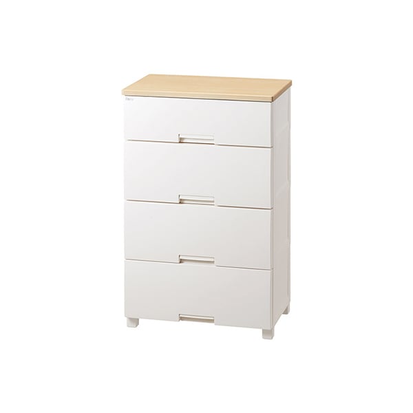 天馬(Tenma) フィッツプラス F6534D メープル/ホワイト チェスト メーカー直送