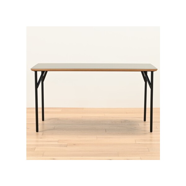 光製作所 アリカ ダイニングテーブル140 メラミン天板GRY スチール脚BK メーカー直送