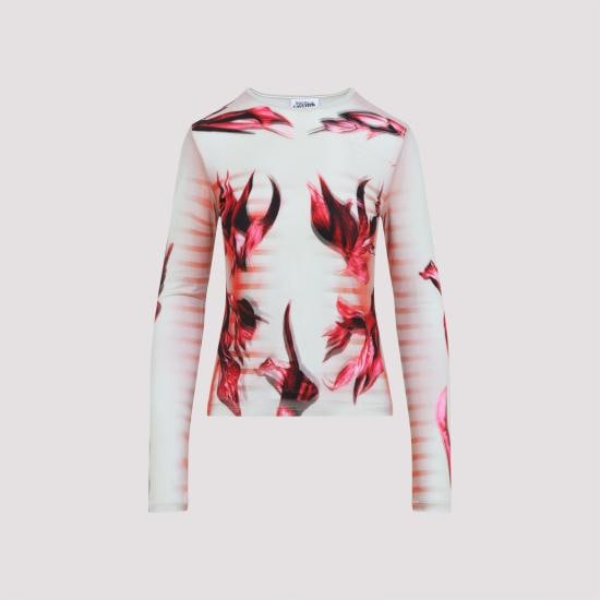JEAN PAUL GAULTIER Women Tops 2533FTO264T581422030 422030 MINT PALEPINK RED