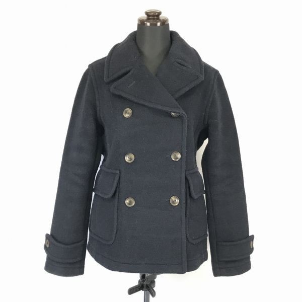 イングランド製LONDON TRADITION/ロンドントラディション for GLRショート丈ウールPコート/アウター【36/レディースS/紺/ネイビー】XBF768
