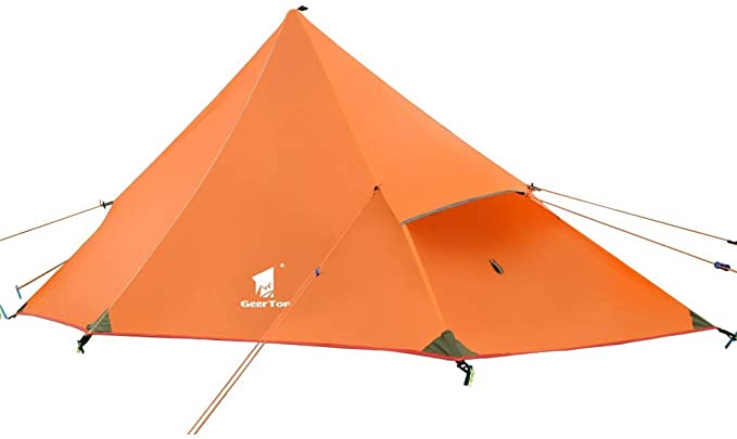 GEERTOP テント 1人用 ソロテント 軽量テント ツェルト ワンポールテント トレッキングポー