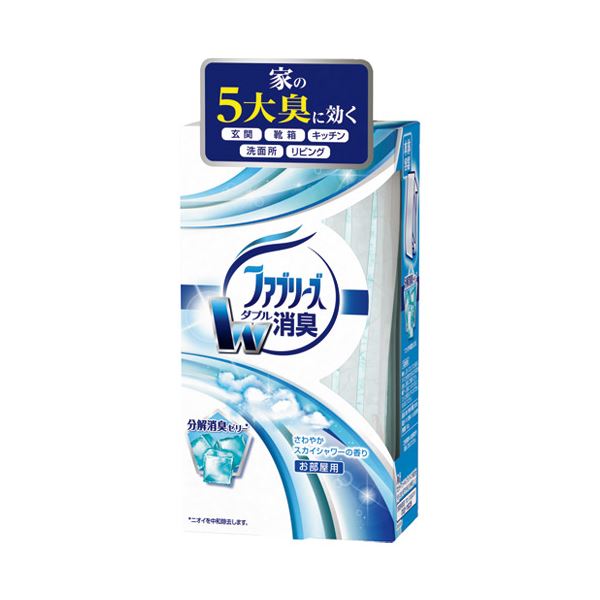 （まとめ） P＆G 置き型ファブリーズ さわやかスカイ／本体(×10セット)