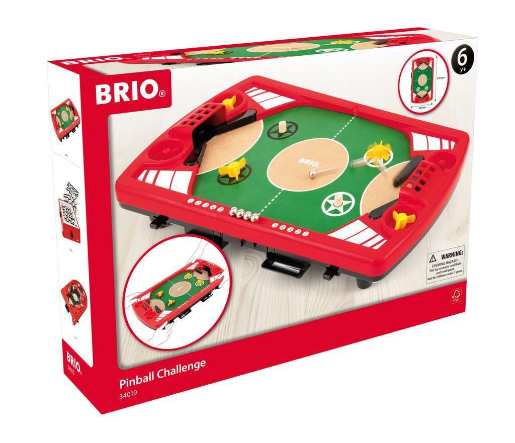 BRIO (ブリオ) ピンボールバトル 対戦式 (木のおもちゃ 知育玩具 ボードゲーム) 34019