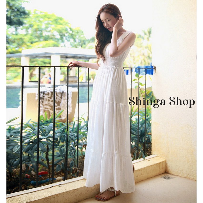白ワンピース ワンピース 本物 レディース ロング リゾートワンピース マキシワンピ リゾートマキシワンピース ビーチ 夏 リゾート