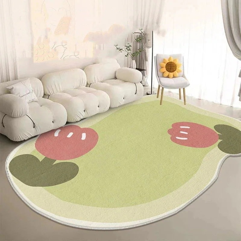 家庭用 リビング イミテーション カシミヤ 不規則 絨毯 ソファー たたみ 異形 カーペット