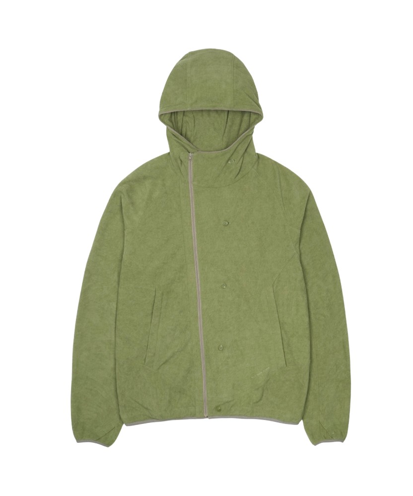 【SANSANGEAR】 25FW BUTTON FLEECE JACKET : GREEN