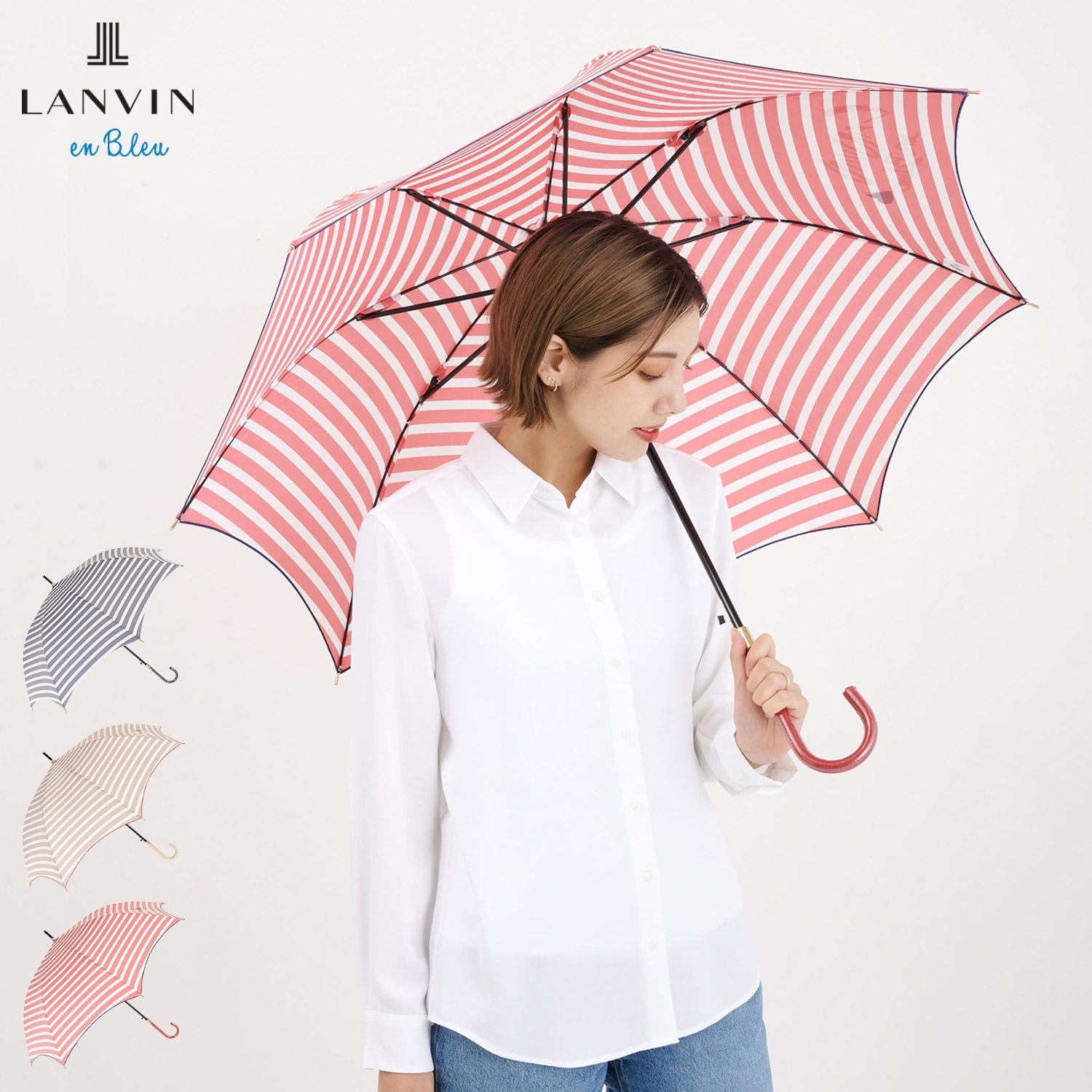 傘 雨 レディース 60cm 軽量 LONG UMBRELLA 0926-00 母の日