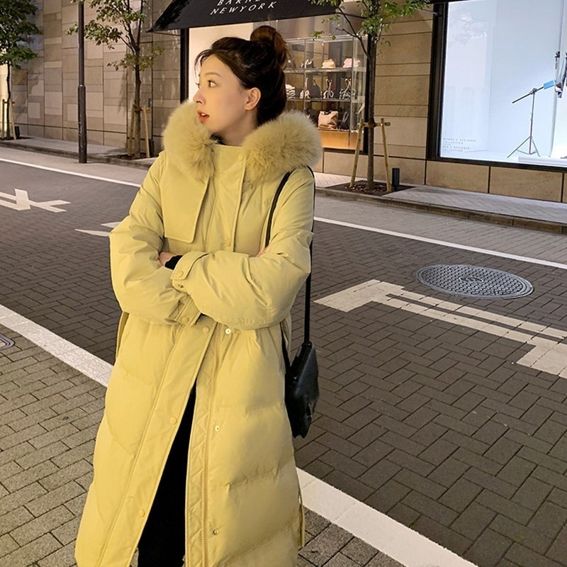 ダウンジャケット秋冬服ファッション ダウンコート ダウンジャケット モッズコートゆったり 暖かい綿入れの服アウター カジュアル 中長コート レディースキルティングアウター