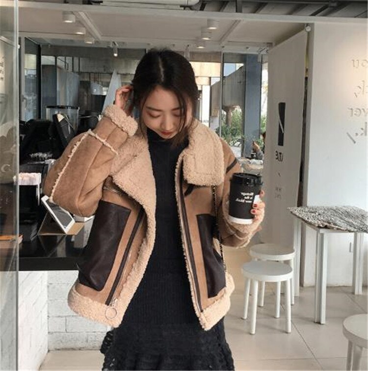 合わせやすい服で INSスタイル 子羊の毛 コート カジュアル 暖かい コートエレガント 気質 防寒 4,723円