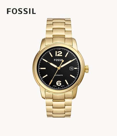 カシオフォッシル FOSSIL 腕時計 Fossil HERITAGE オートマティック ゴールドトーン ステンレススチールウォッチ ME3232 メンズ アナログ 正規品