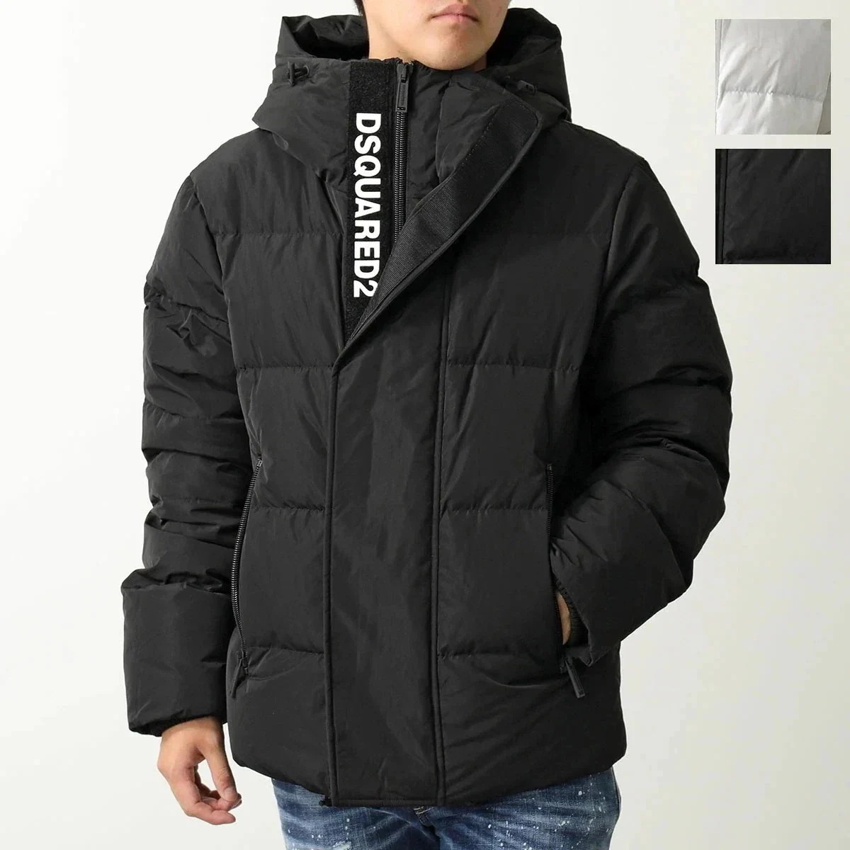 DSQUARED2 ディースクエアード ダウンジャケット CLASSIC DOWN JACKET S71AN0305 S53353 メンズ フード付 ロゴ アウ