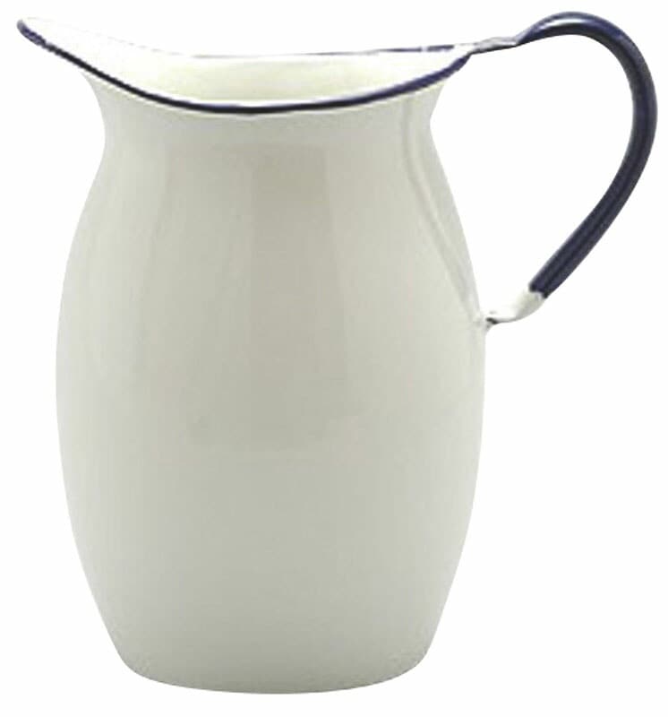 野田琺瑯 ピッチャー ホワイト（ふちネイビー） HP-13