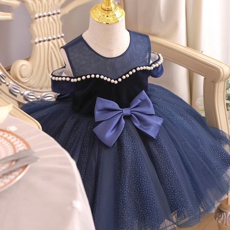 子供用キャットウォークドレス リトルホスト ピアノ演奏 外国風 1歳 宴会 ベビー プリンセスドレス 女の子 風