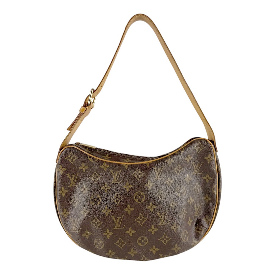 ルイ ヴィトン LOUIS VUITTON ショルダーバッグ モノグラム クロワッサン MM モノグラムキャンバス ブラウン ゴールド レディース M51512 z9329