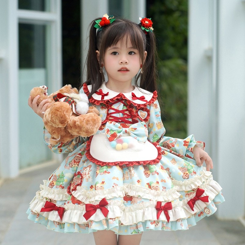 ロリータプリンセスドレス ロリータ女の子可愛い長袖ドレス春