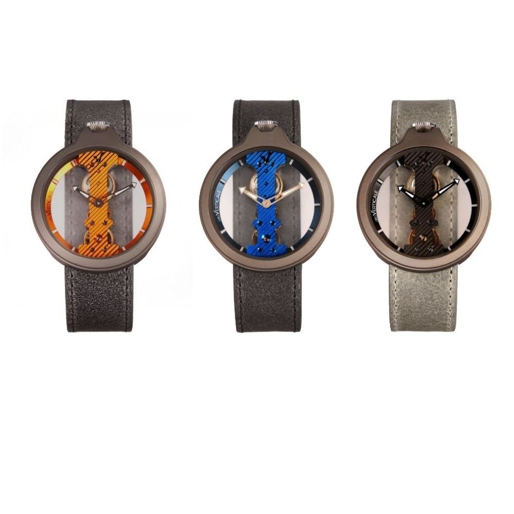 ミラノの工業デザイナー作 革新的なクラシック 手巻き時計 attoVERTICALEチタンシリーズ