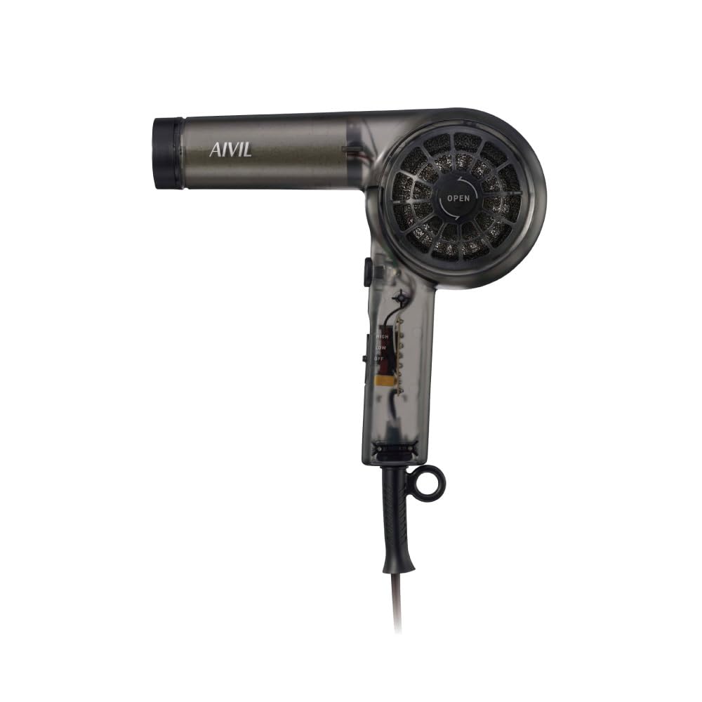 Qoo10最安値挑戦 アイビル スケルトンドライヤー (ブラック)