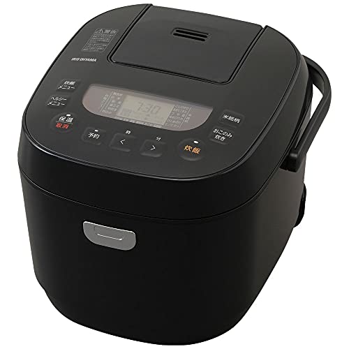 アイリスオーヤマ 炊飯器 10合 1升 マイコン式 40銘柄炊き分け機能 極厚火釜 玄米 ブラック