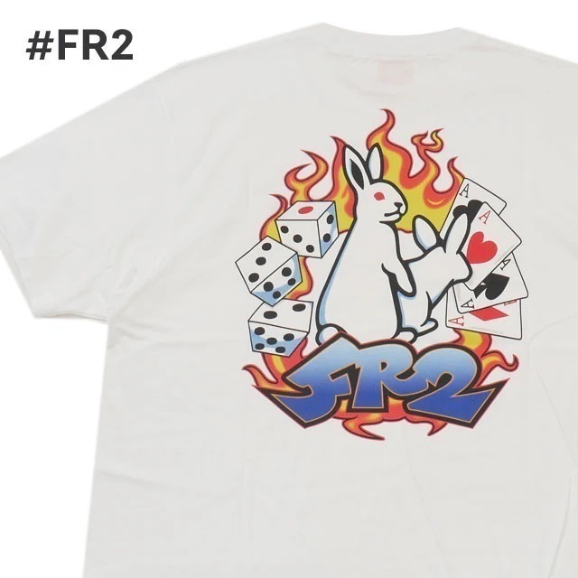 エフアールツーエフアールツー #FR2 Gambling Rabbit T-shirt WHITE 200-009157-060