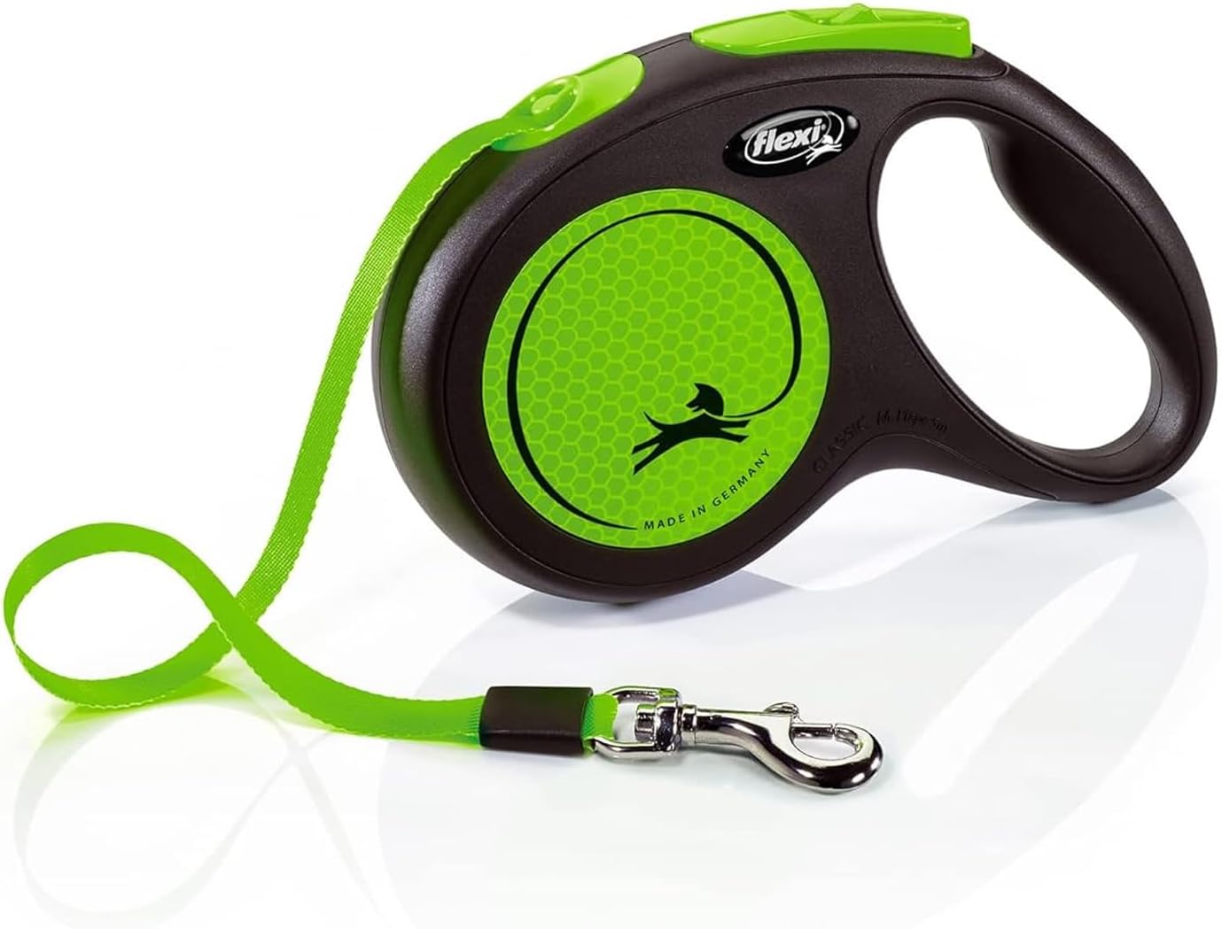 フレキシ(flexi) 伸縮リード ニューネオン テープタイプ Sサイズ 5m グリーン 日本