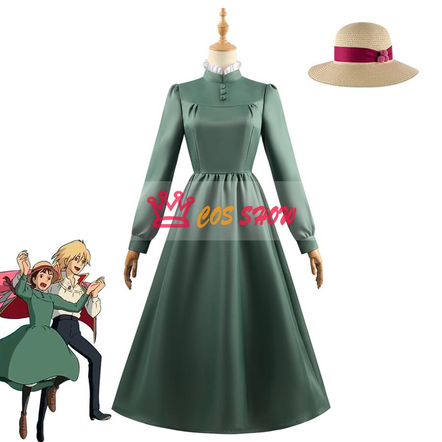 2025新品販売 ハウル動く城 ソフィーハッター コスプレ衣装 帽子付き cosplay 仮装 イベント ステージ服 舞台 ハロウィン クリスマス