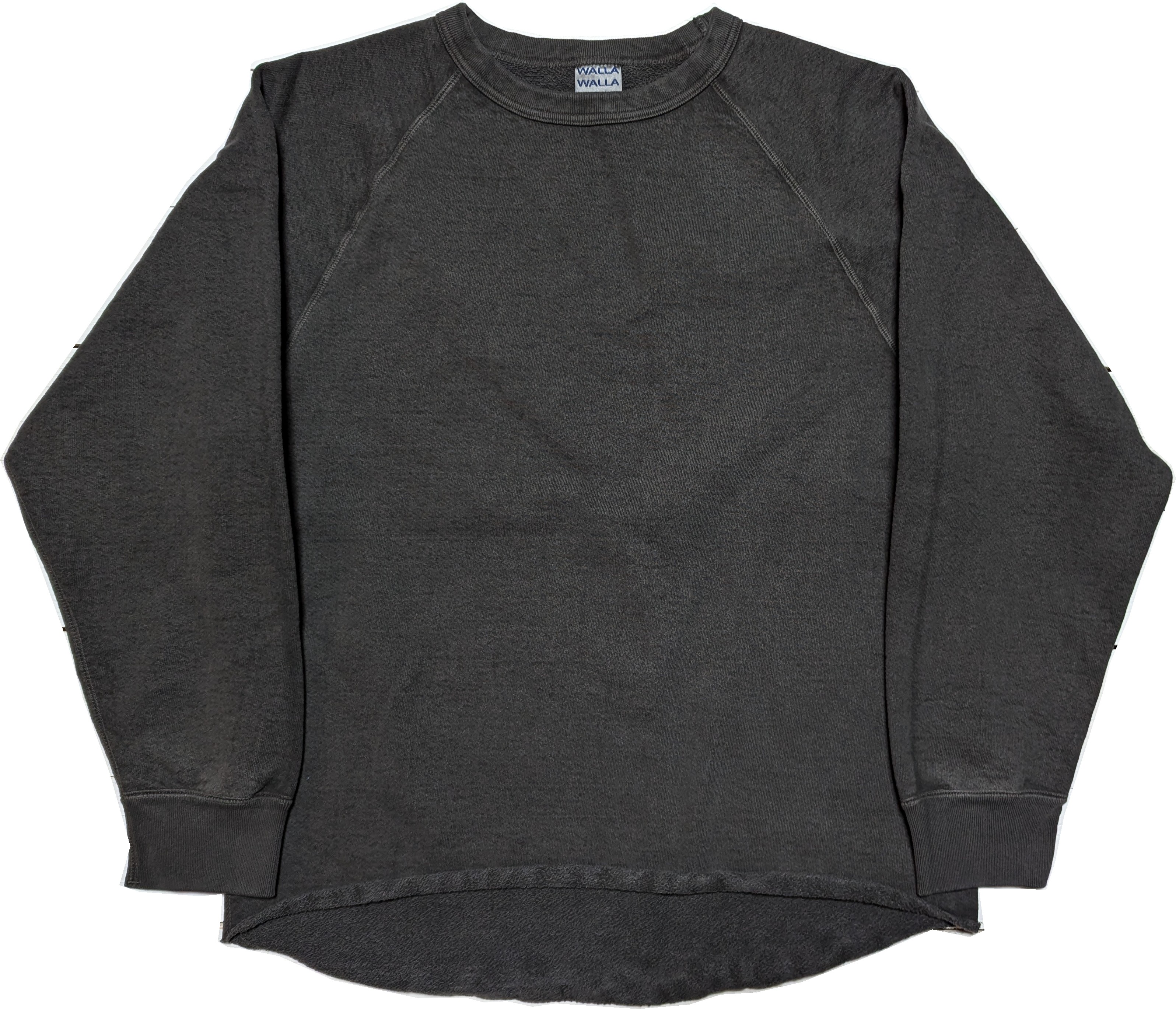 ピグメント ダイ 13オンス クルー ユーズドブラック メンズ スウェットシャツ 日本製 PIGMENT DYE 13oz CREW USED BLACK 040パーカー・トレーナー