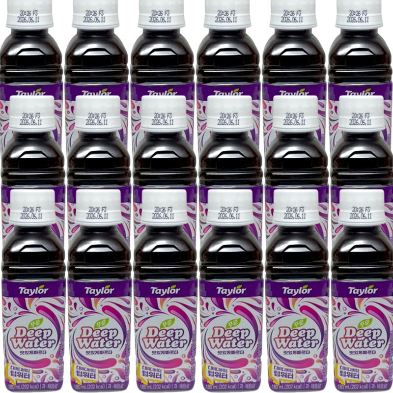 [Taylor ]プルーン ディープウォーター 180ml x 18個 便秘 ダイエット飲料