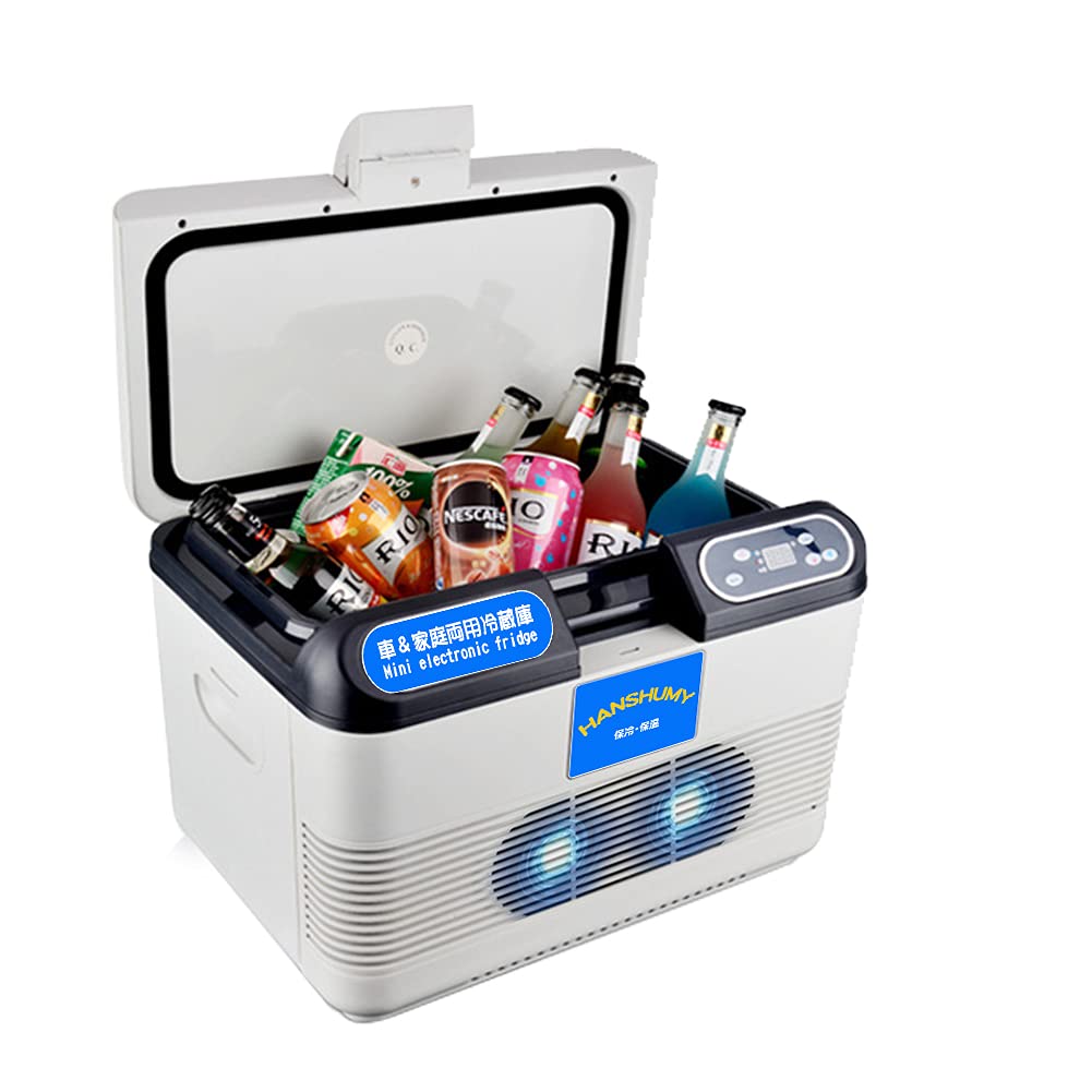 HANSHUMY 冷蔵庫 15L -10℃～65℃ 冷温庫 AC110V DC12V・24V 保冷温庫 冷凍庫 電子保冷保温ボックス 家庭用＆車用 カー トラック 大容量 オールシーズン大活躍 車内用 15,178円