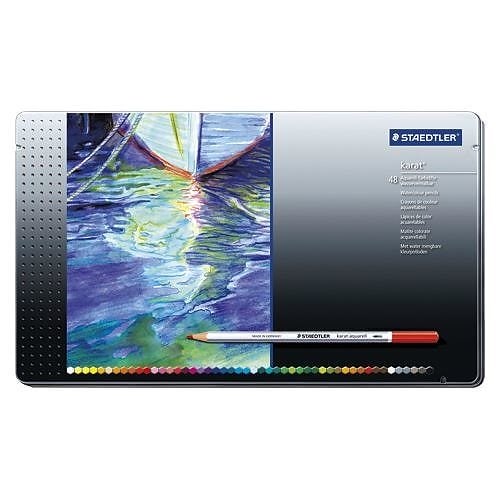 カラトアクェレル水彩色鉛筆48色 125M48 00068733