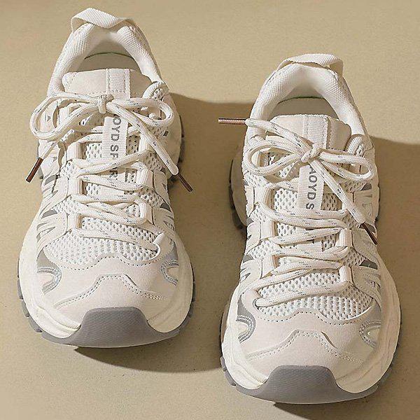 シューズ メッシュ 厚底 女性 レディース スリッポン スニーカー 運動靴 6.5cm sjlux 6522_P418990396