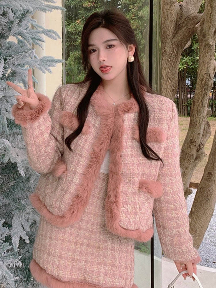 レトロ トップス スカート コート ジャケット ミニスカート ショート ショート丈 袖あり 長袖