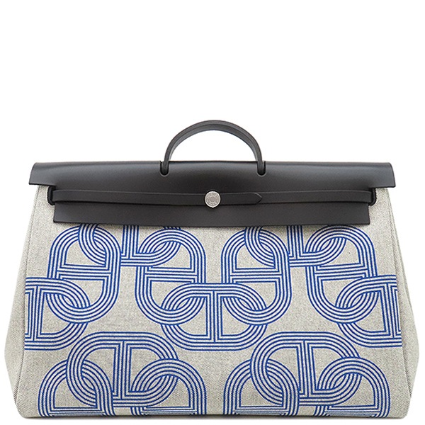 エルメス HERMES 2WAYバッグ エールバッグジップ ルトゥルネ キャビン トワルアッシュ ヴァッシュハンター ブルーロワイヤル×エクリュ×ブラック×ブルーインディゴ シルバー金具 新品 未使用