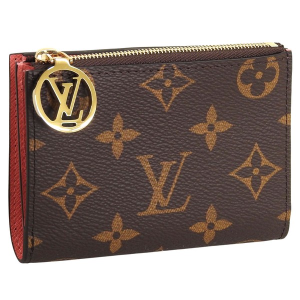 ルイヴィトン 財布 レディース 二つ折り財布 ブラウン モノグラム ポルトフォイユ リサ M25692 LOUIS VUITTON