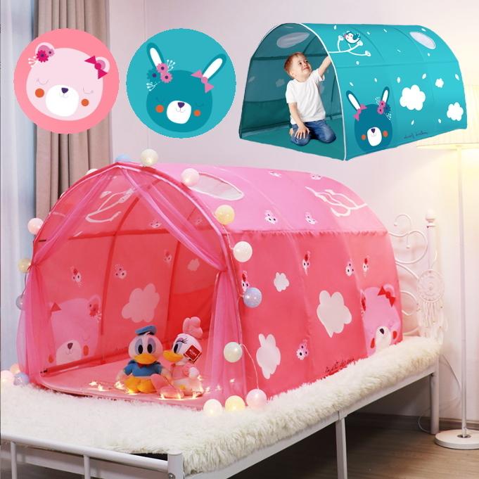 キッズ ベビーテント 男の子 女の子 うさぎ くま 動物 室内 防寒 ベッド 子供 お昼寝 誕生日 プレゼント 一人用 キッズテント 蚊帳 おしゃれ 一人用 20c13-4