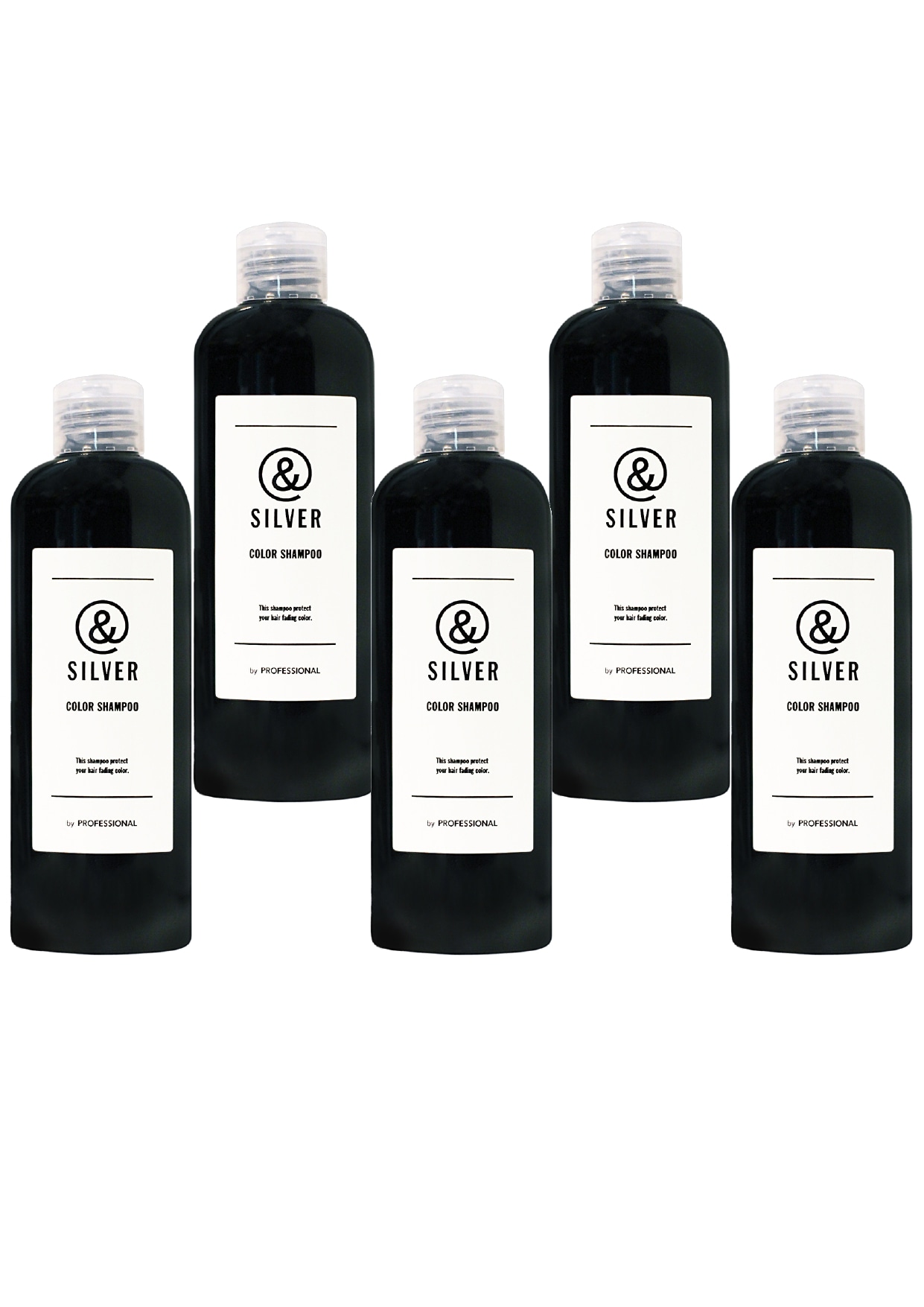 & シリーズ　シルバーシャンプー　オーガニックハーブエキス配合 240ｍｌ（お得な5本セット）