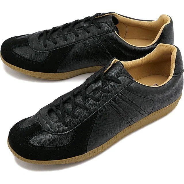 ミリタリーシューズ [42500 SS23] GERMAN TRAINER REPRODUCTED EDITION MODEL メンズレディース 靴 スニーカー トレーニングシューズ BLACK 黒