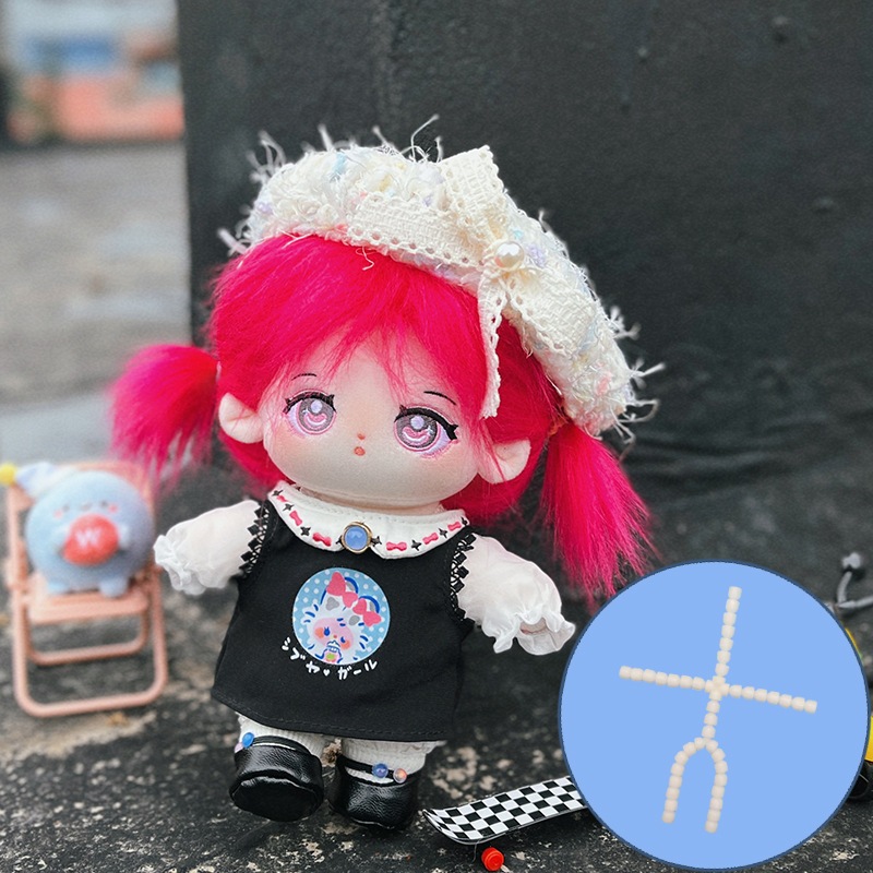 スター綿花人形人形骨格版ぬいぐるみ 20cm 無属性 本体 着せ替え人形ローズ彼女にバレンタインデー子供の日のプレゼント