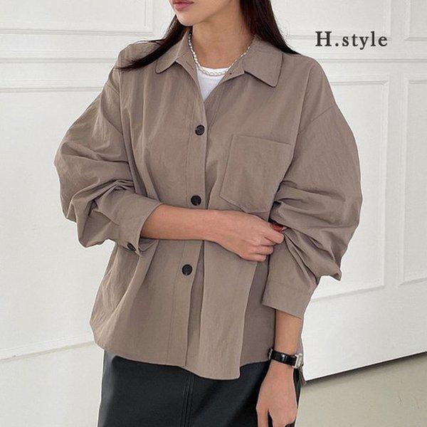 HスタイルWCテリカラジャンパー/秋/ジャケット/JK/ジャンパー/コート/サファリ/野上/カーディガン