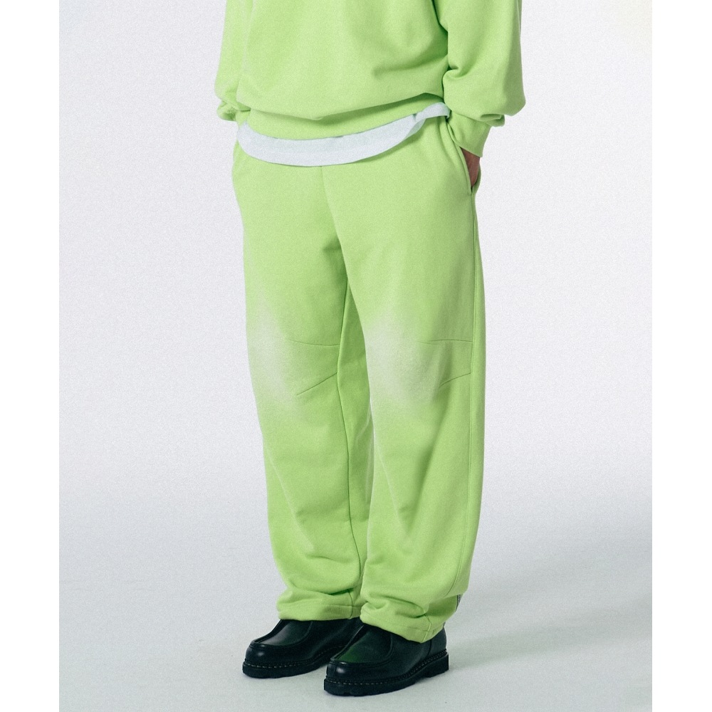 SCULPTOR スペシーズブラッシュドスウェットパンツライム