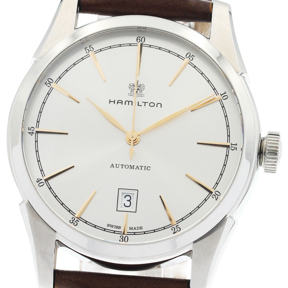 ハミルトン HAMILTON H424151/H42415551 アメリカンクラシック スピリット オブ リバティ デイト 自動巻き 良品 箱・保証書付_947501【中古】