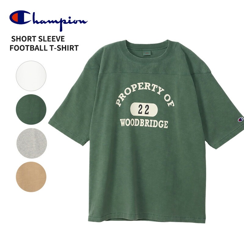 チャンピオン 半袖Tシャツ ショートスリーブフットボールTシャツ 24SS カジュアル チャンピオン Tシャツ トップス c3-z340 6,527円