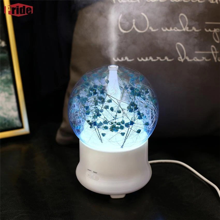 【人気商品超目玉】枯れない花 人造花 永久的な花 超音波式 アロマテラピー加湿器 静音 7色のLED雰囲気ライトを搭載 ミニ加湿器 ホーム加湿器 ロマンチック雰囲気作り