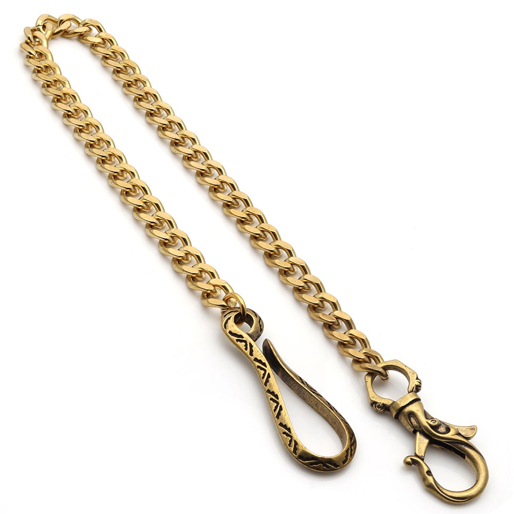 唐草クリップウォレットチェーン ゴールド [wc033]