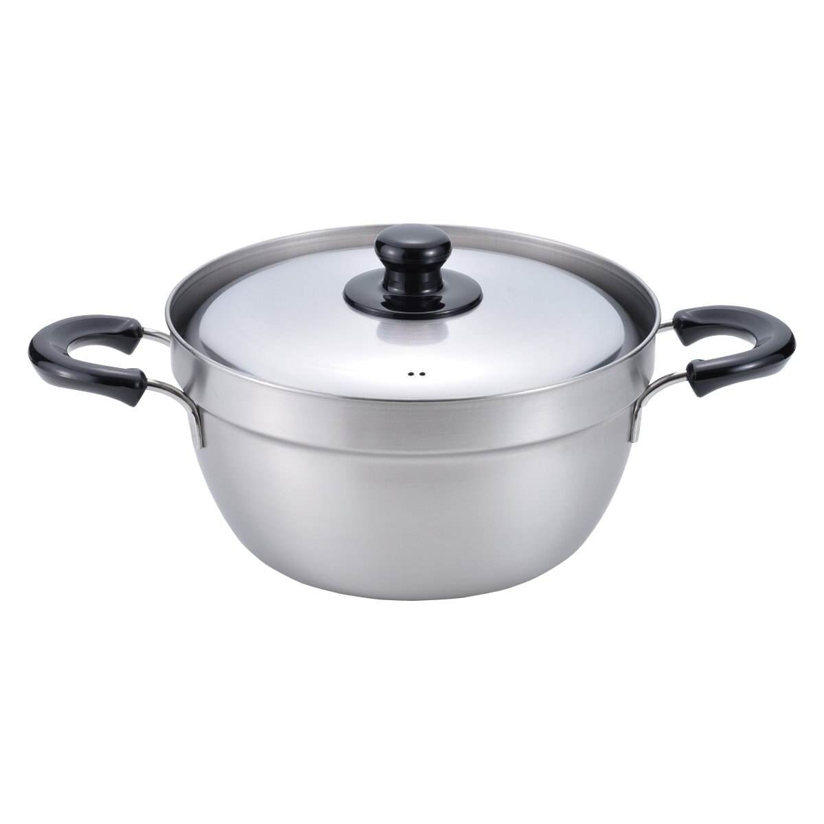 両手鍋 23cm IH対応 燕三 ＩＨふきこぼれにくい両手鍋23cm ガス火 IH 対応